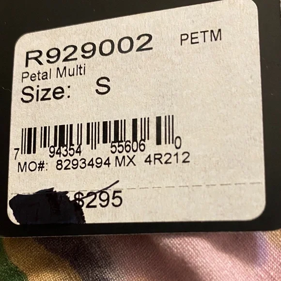 St. John Green and Pink Striped Long Sleeve Top - Picture 6 of 6